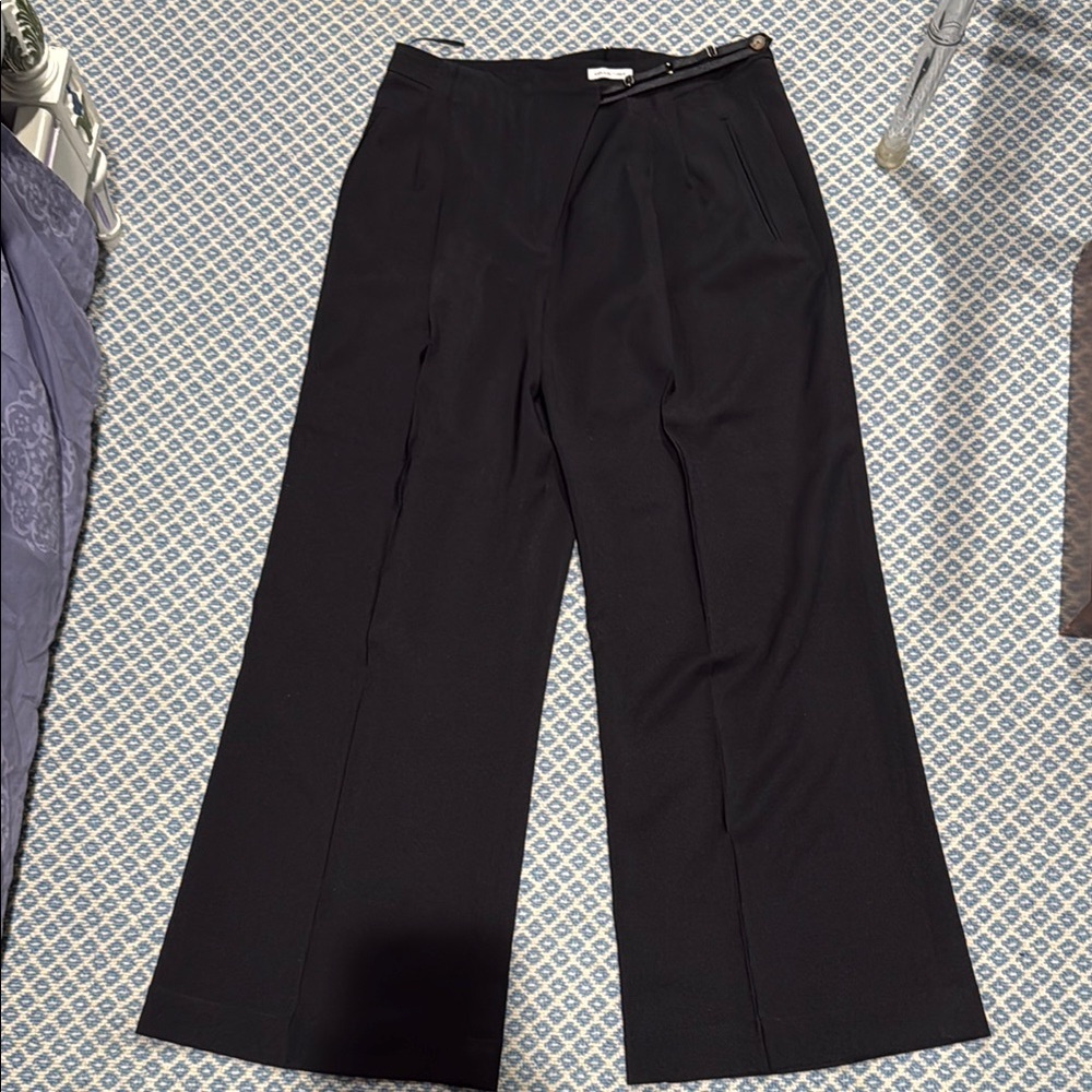 Elegant Black Wide-Leg Pants
